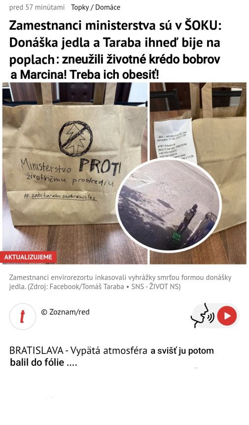 Tarabujeme na ministerstve